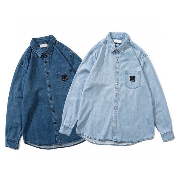

toney designer stones womens mens jeans jackets island shirt outwear coats jean long sleeve hip hop streetwear denim cowboy, Black;brown