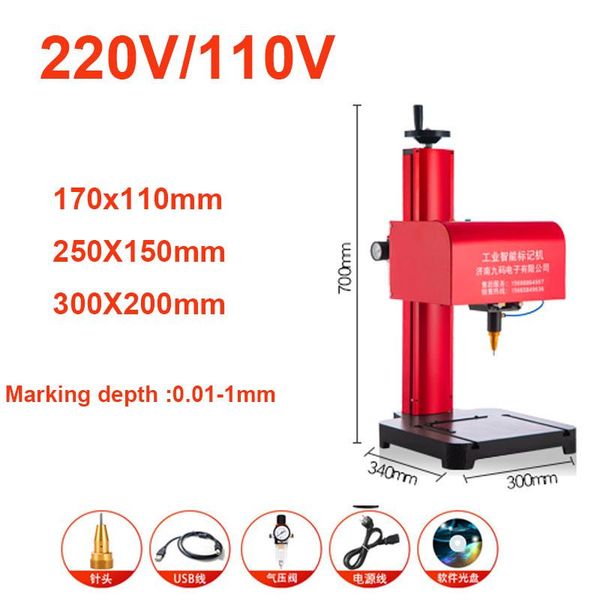 

pneumatic tools jmq-170 portable dot peen marking machine car support windows xp/ win 7
