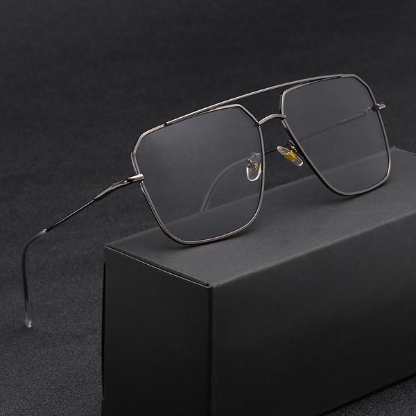 

sunglasses fashion over sized women men anti-reflective mirror classic square metal glasses sun uv400, White;black