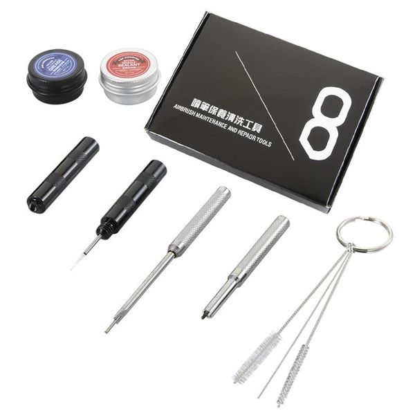 

professional spray guns paint gun accessories airbrush cleaning and maintenance tool set eight kinds of tools