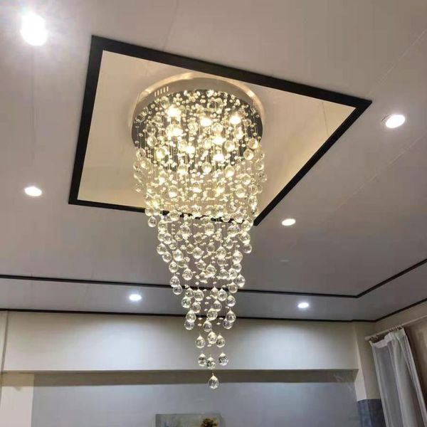

chandeliers luxury long crystal staircase chandelier large modern cristal hanging lamp for living room creative led home decor light fixture