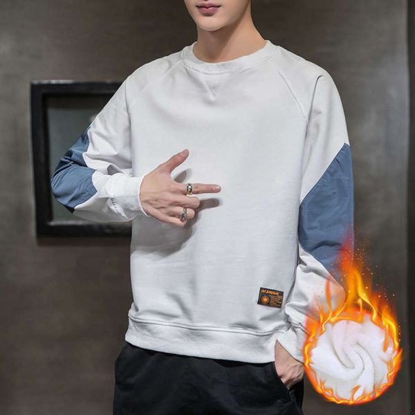 

autumn and winter plush warm sweater loose youth leisure pullover sweater trend, Black