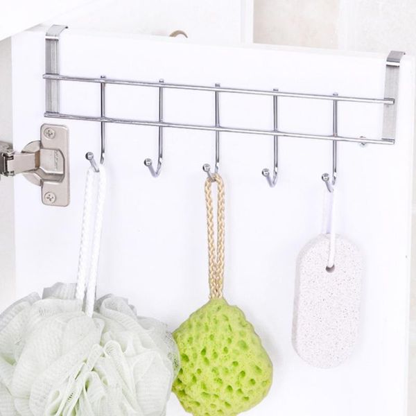 

hooks & rails 5 hook door hanger cabinet coat home storage supplies roof for kitchen towel cleaning cloth drop