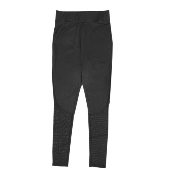 

women's pants & capris sagace women fitness leggings high waist mesh patchwork skinny push up for trousers femme, Black;white