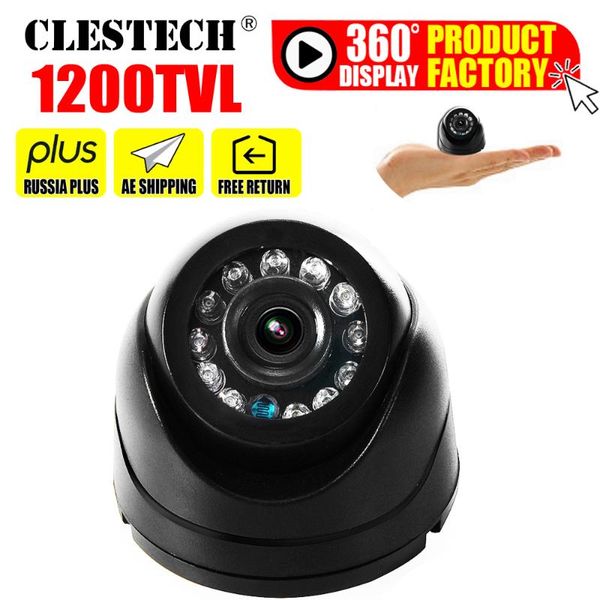 

very small 1/3cmos read 1200tvl mini indoor dome hd cctv security analog camera ir-cut 12led infrared night vision 20m vidicon ip cameras