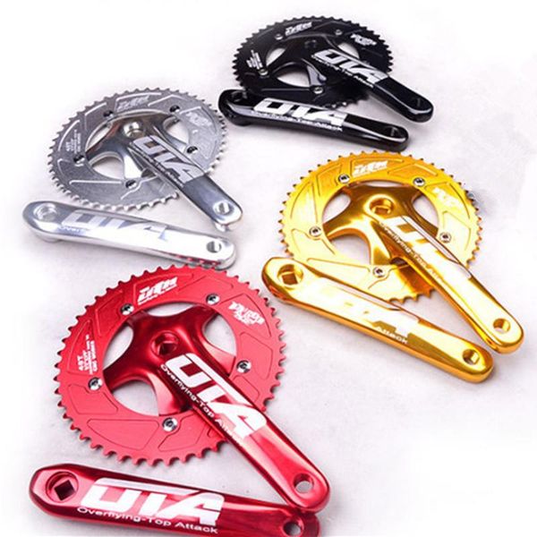 

bike heels & chainwheels crankset bicycle chainring single speed chainwheel 48t crank parts fixed gear bcd130mm 170mm aluminum alloy