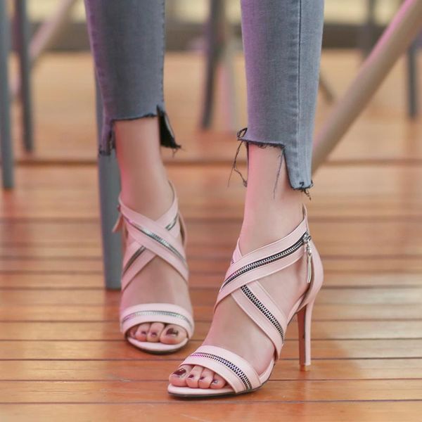 

dress shoes desiger women sandals hollow out buckle strap high heels bridesmaid bridal wedding pumps size 33-43, Black
