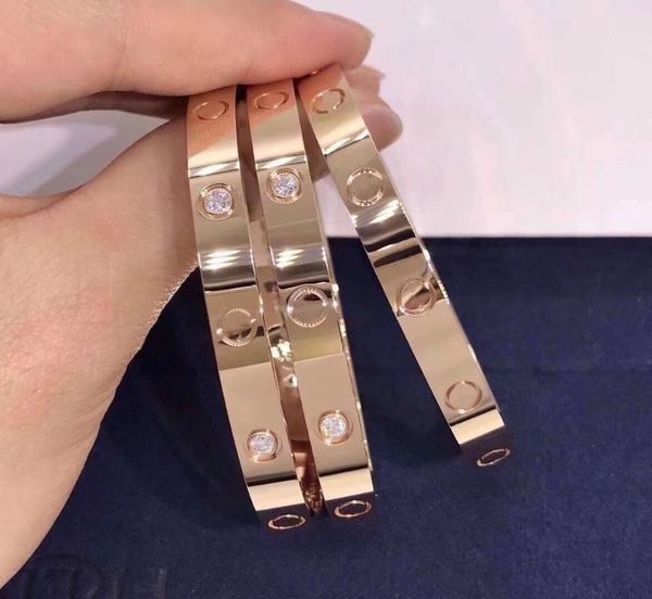 

beaded, strands 2021 trendy crystal 6mm love bracelets for women fashion bangle bracelet stainless steel bangles, Black