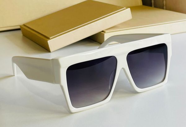 

summer rectangle sunglasses white grey shaded 40030 acetate oversized glasses sunnies sonnenbrille fashion sunglasses occhiali da sole firma, White;black