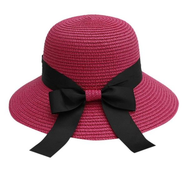 

outdoor hats 2021 women's fashion wide-brimmed hat summer travel leisure walking beach comfortable windproof cap girl 40j26, Black;white
