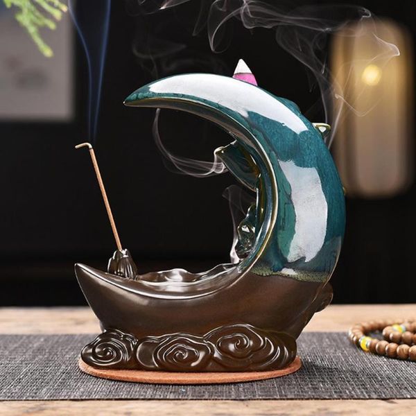 

incense burner eco-friendly decorative ceramic handcrafted beautiful censer holder for decorating quemador de incienso fragrance lamps