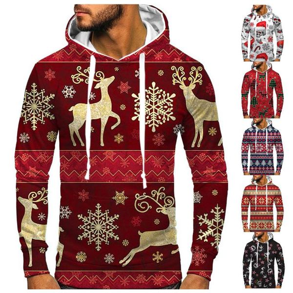 

men's hoodies & sweatshirts sweatshirt for menpocket printing casual pullover shirt, Black