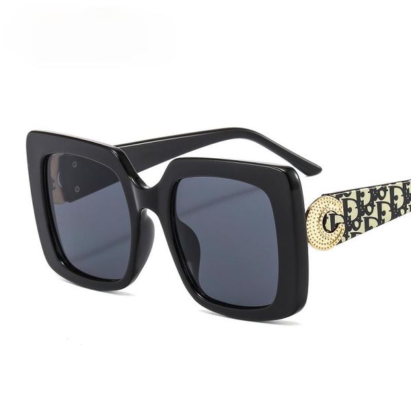 

sunglasses flower square women black red vintage shades fashion gradients lens uv400 glasses, White;black