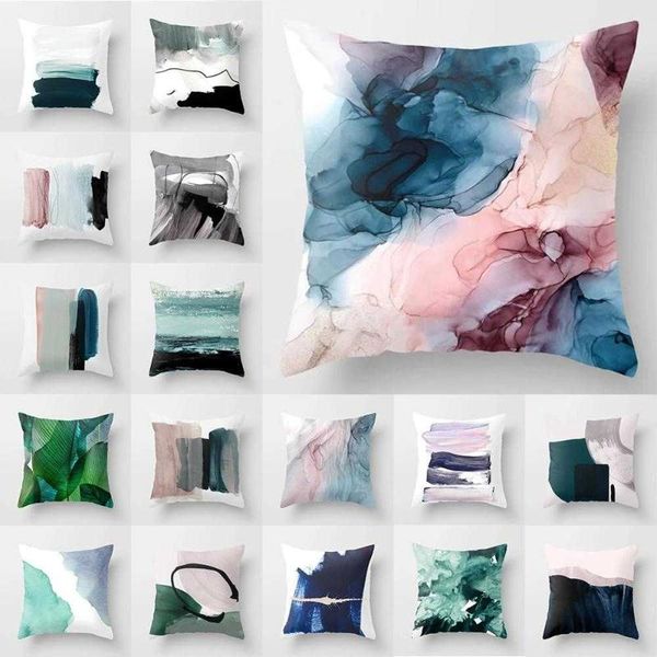 

cushion/decorative pillow 18" geometric abstract case sofa car seat waist throw cushion cover square modern home decorative