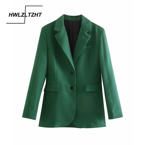 

women's suits & blazers hwlzltzht 2021 blazer women suit clothes office casual jacket coat long sleeve elegant female trouser, White;black