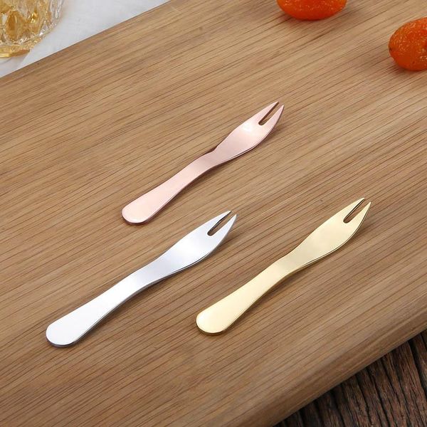 

stainless steel portable multifunction dessert salad forks kitchen gadgets western fork fruit 1pc
