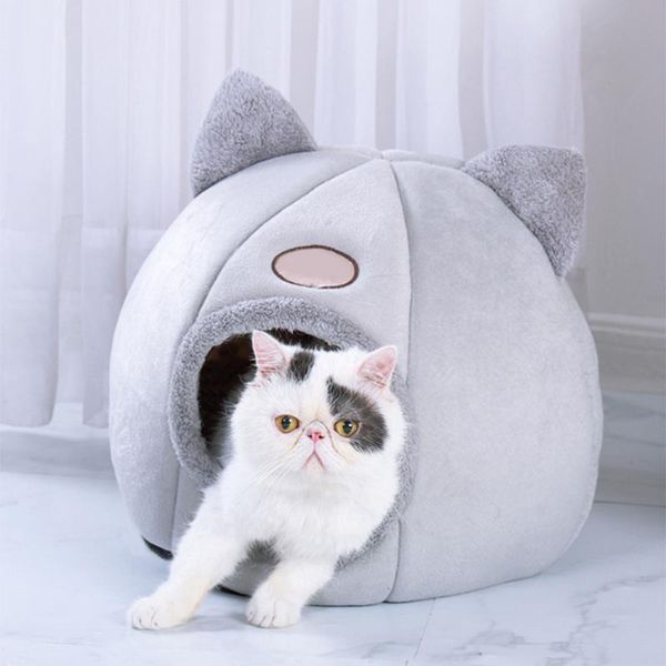 

cat beds & furniture puppy foldable warm cozy pet dog soft nest kennel bed cave house sleeping bag mat pad tent pets