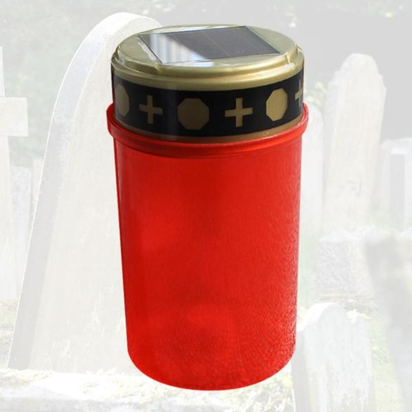 

candles 1 pc solar-powered candle lamp for (contains ground socket red)