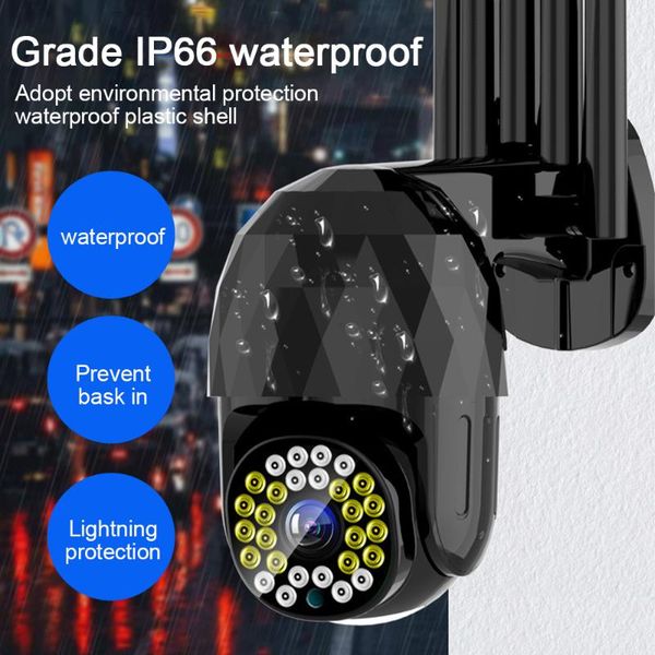 

cameras wifi ip ptz camera 28led full color night vision security two-way audio remote monitor outdoor dome cam