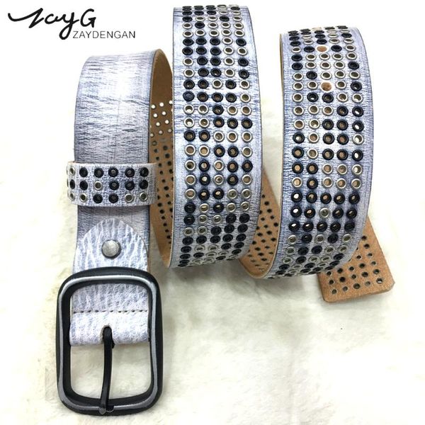 

fashion full metal small circle rivet belt hollow gothic women&men punk rock style lady sequins buckle belts, Black;brown