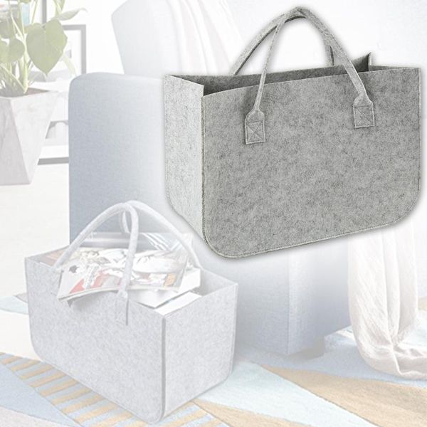 

shopping bags felt bag black fireplace wooden basket fire wood pocket firewood