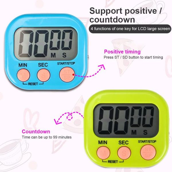 

kitchen timers cooking timer lcd digital countdown and clockwith magnetic backup bracket for egg alarm