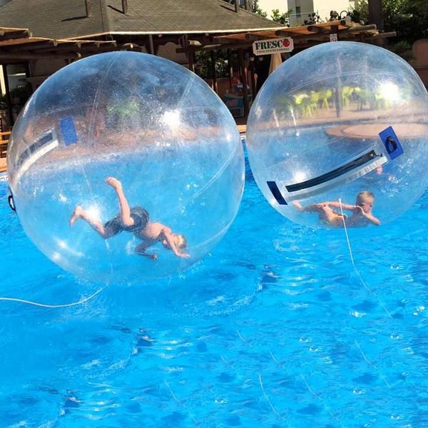 

1.8m water rollers inflatable walking on ball for swimming pool floating human inside dacing balloon running zorb balls & accessories