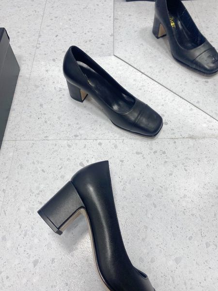 

foam slides red bottoms heels heel designer shoes women shoes dress genuine leather comfort middle chunky logo bottom good match solid squar, Black