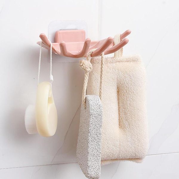 

soap dishes bathroom water draining dish case holder drainer storage box tray portable sponge brushes hanging hooks