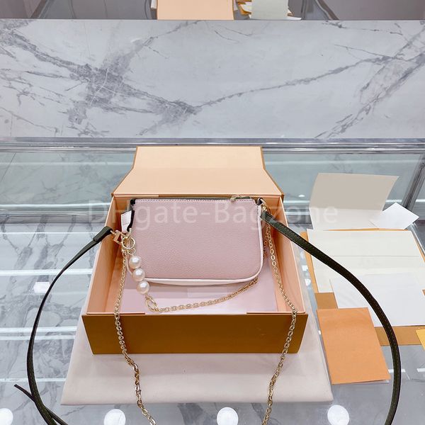 

fashion shoulder chain bags famous designer handbags crossbody leather zipper wallets popular casual letter print purse