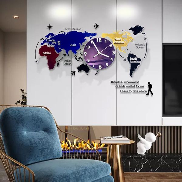 

wall clocks large decorative clock sticker frameless with silent movement modern diy decoration for home in stock