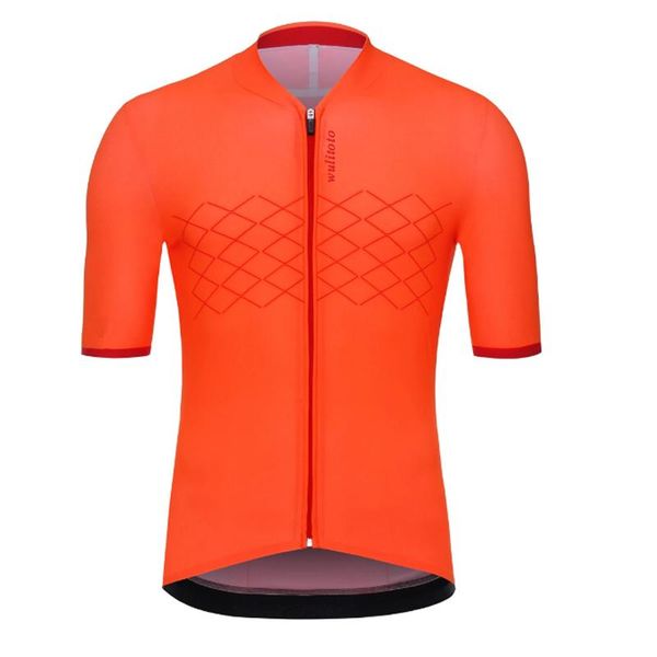 

racing jackets wulitoto mountain bike summer short sleeve quick dry cycling jersey for men, Black;red
