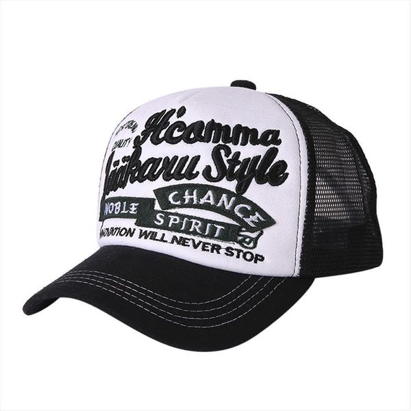 

leisure equestrian baseball cap men and women adjustable rebound caps hip hop dad summer shiny net hat trucker, Blue;gray