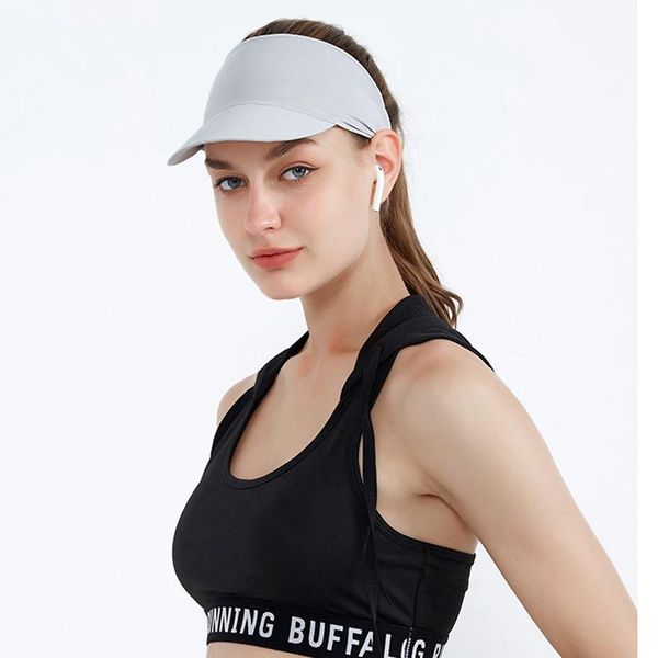 

wide brim hats ladies uv protection hat summer visor cap sunscreen women sport empty casual baseball breathable peaked, Blue;gray