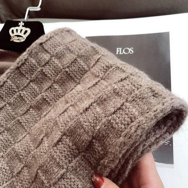 

scarves ouoi scarf winter cold protection and warmth neck women fashion wool knitted shawl head headwraps, Blue;gray