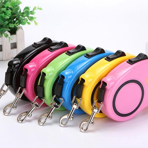 

dog collars & leashes 3/5m durable leash automatic retractable nylon cat lead extending puppy walking running for dogs pet supplies