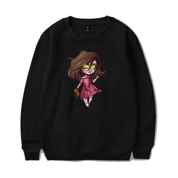 

men's hoodies & sweatshirts 2021 black creepypasta capless men / women fashion casual autumn winter