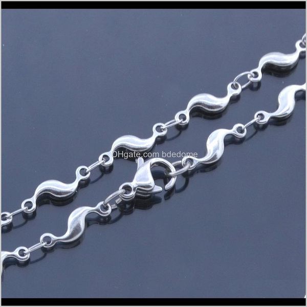 Доставка доставки 2021 Модные ювелирные украшения Bracelet Bracelet Water Weave Charm Водонепроницаемые нержавеющие няньки 9 