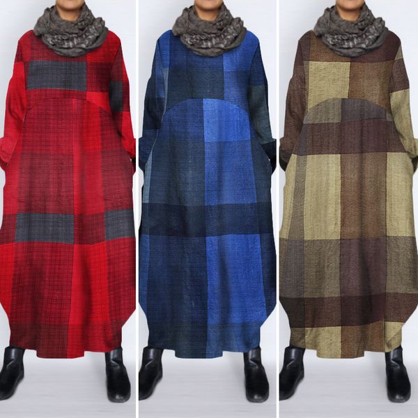 

2021winter sweatshirts dress women robe vonda 2021 casual muslim sundress casual long sleeve maxi long dress plus size vestidos, Black;gray