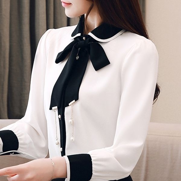 

blouse women blusas mujer de moda long sleeve white blouse women shirts blouses chiffon blouse shirt women blusa d473 210602