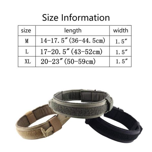 

dog collars & leashes tactical heavy duty collar handle pet adjustable with control military training walking comfortable durable