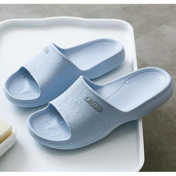 

slippers classic ladies home tasteless environmental eva couple bathroom antislip slides good elastic mute indoor flip flops, Black