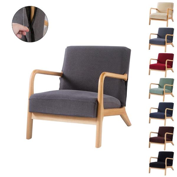 

armchair protector slipcover with zipper stretch wood arm chair cover elastic spandex seat furniture home decor covers