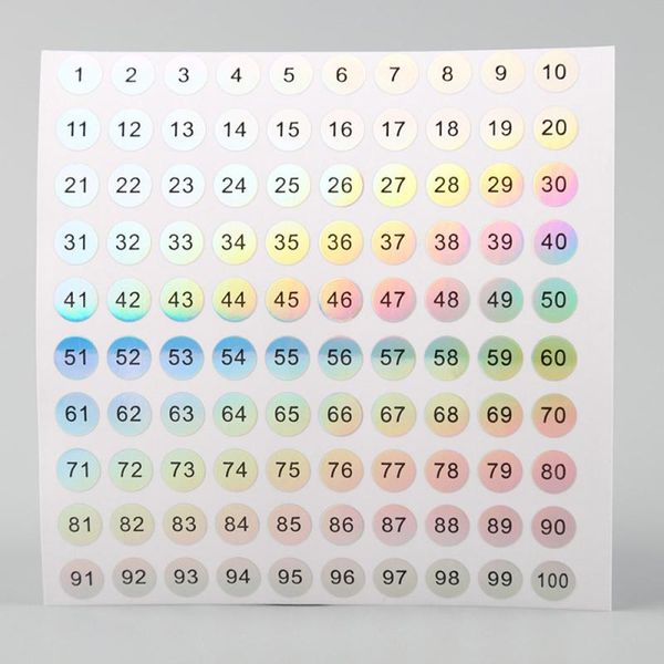 

gift wrap waterproof laser digital stickers nail polish bottle labels sticker cup number bar wine glass mark tags