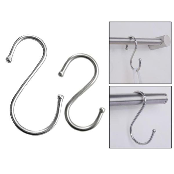 

set of 5 heavy-duty s hooks drill-purse hanger towel basin l/s & rails