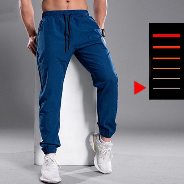 

men's pants men running soccer training with zipper pockets trousers jogging fitness gym workout sport, Black
