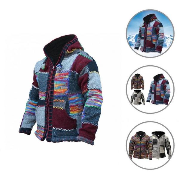 

men's sweaters sweater coat zipper closure trendy loose fit men casual knitted jacket, White;black