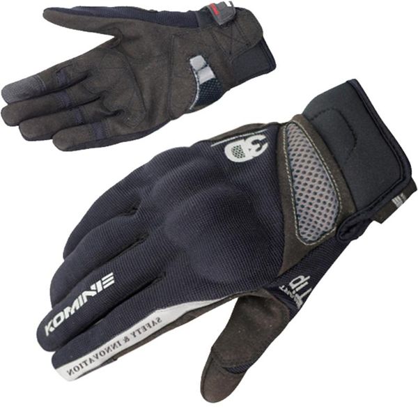 

sports gloves touch screen motorbike street moto motorcycle glove komine gk-163, Black
