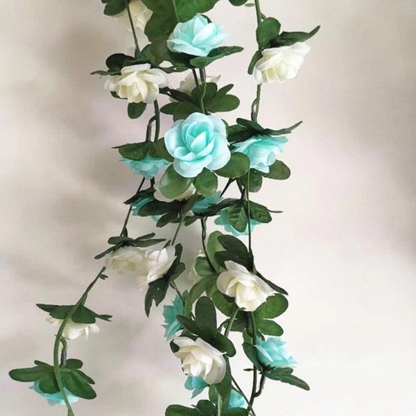 

artificial flower garland fake rose vine flowers hanging ivy basket festival supplies wedding home decor decorative & wreaths