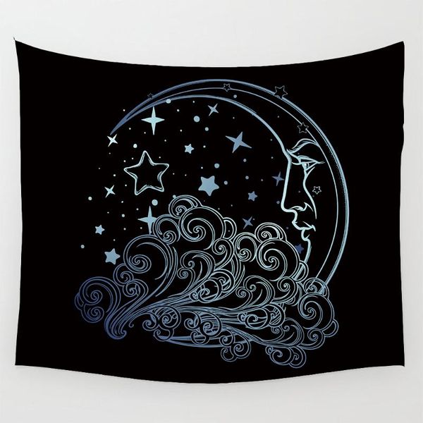 

tapestries night sky star moon starry tapestry with art home decorations for living room bedroom dorm 100x100cm 150x150cm